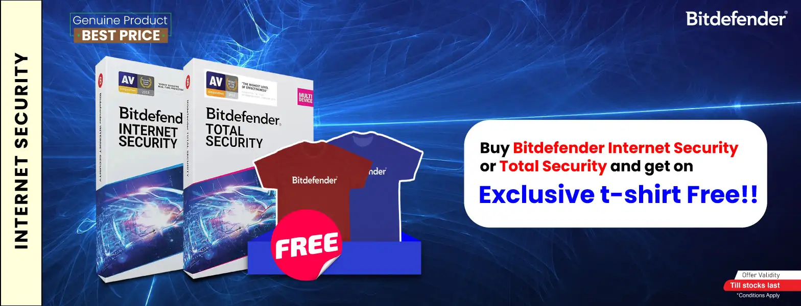 FREE T-SHIRT with Bitdefender Internet Security
