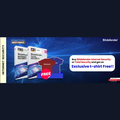 FREE T-SHIRT with Bitdefender Internet Security