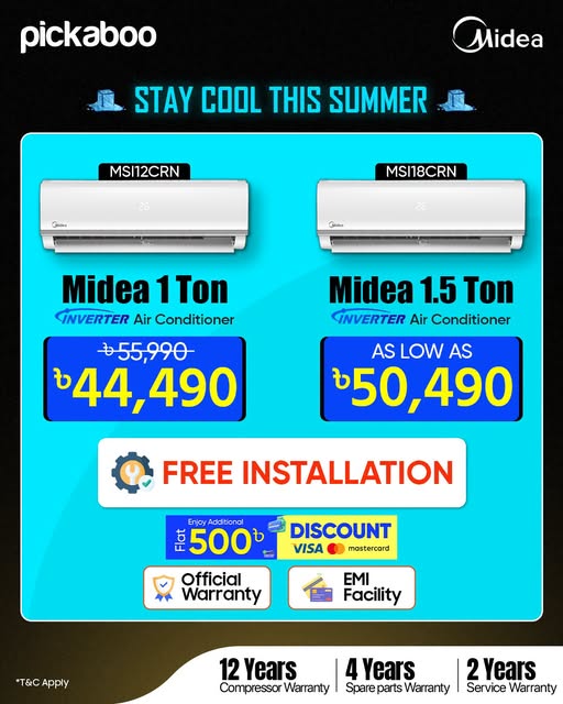 Upgrade your cooling experience with Midea Air Conditioners!