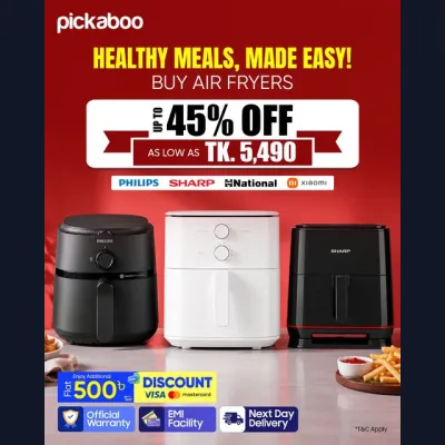 Cook smarter, eat healthier, and save bigger - Premium Air Fryers from top brands like Philips, Panasonic, Sharp & more now on sale!