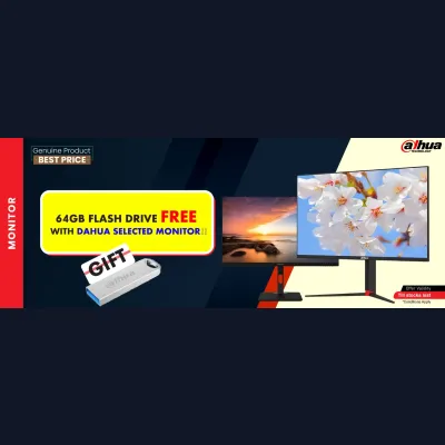 64GB Flash Drive Free with Dahua Selected Monitor
