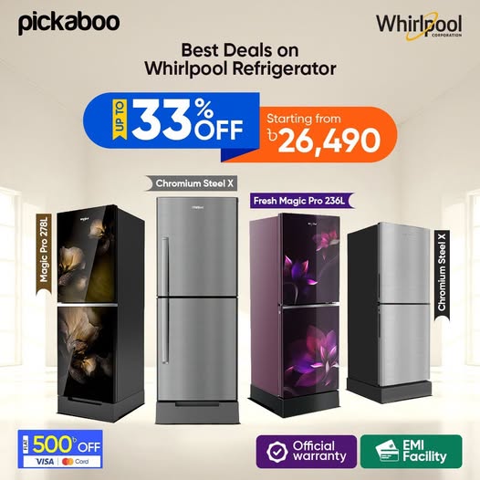 Upgrade to a Whirlpool Refrigerator and keep your food fresher while adding style to your kitchen.