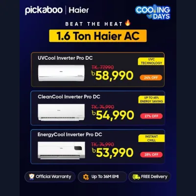 Beat the heat with Haier Air Conditioners at amazing offers—only at Pickaboo!