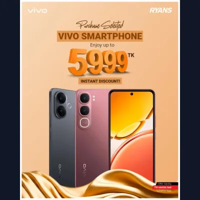 Get Up to Tk 5,999 Instant Discount on Selected vivo Smartphones