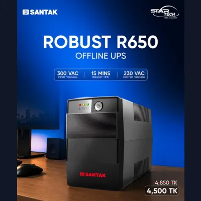 SANTAK Robust R650 650VA Offline UPS