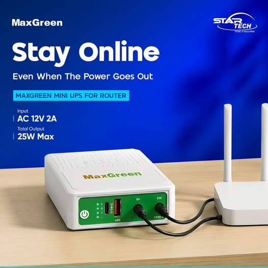MaxGreen Mini UPS for Router
