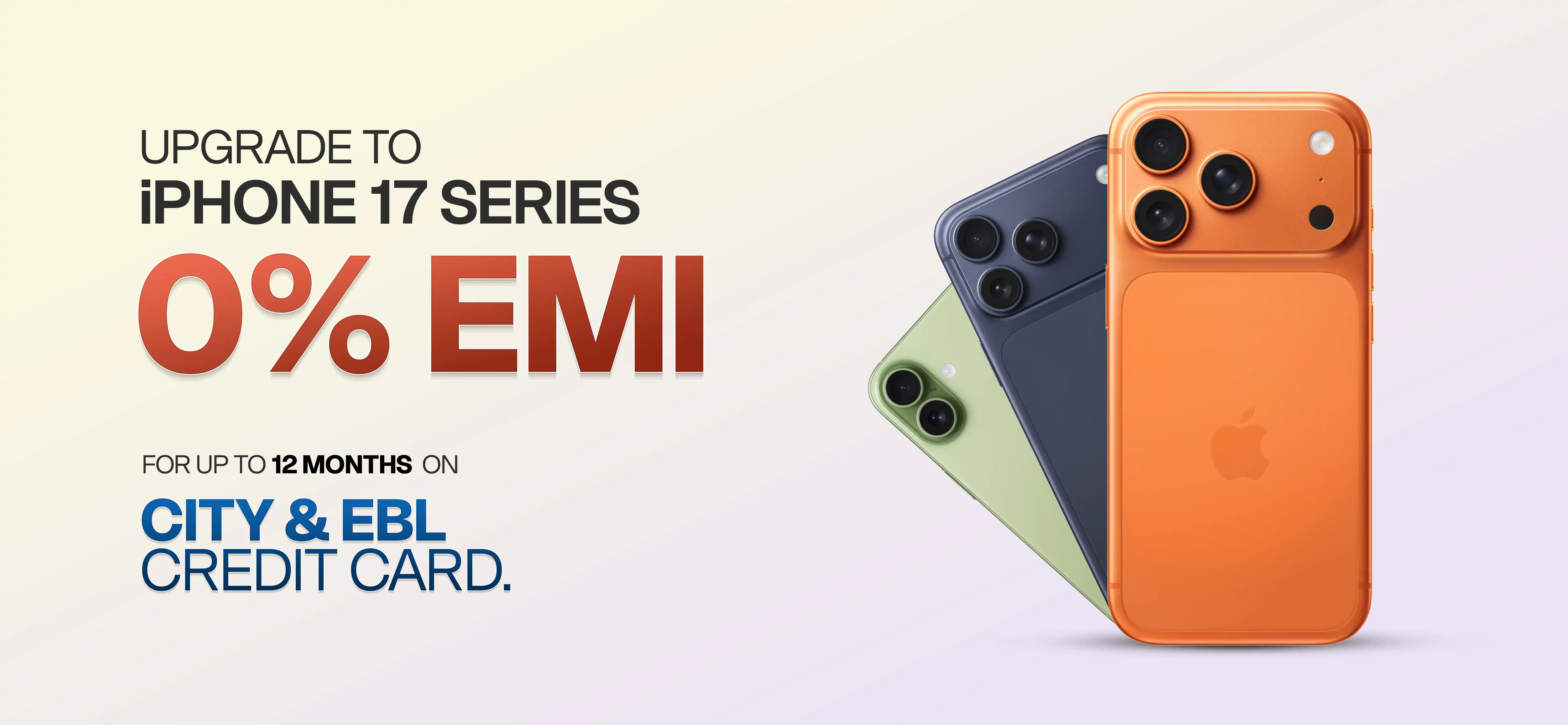0% EMI Offer on iPhone 17 Series