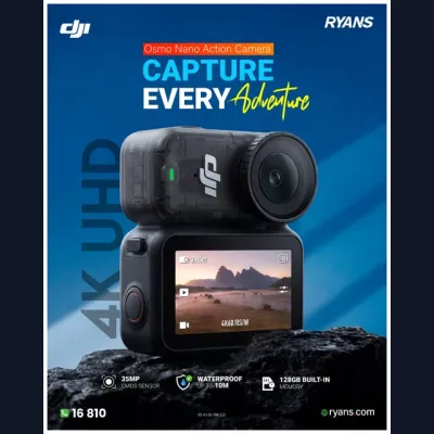 DJI Osmo Nano 35MP 4K Action Camera – Compact design for everyday adventure.
