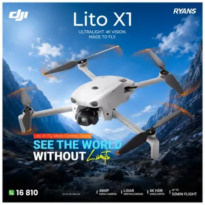 DJI Lito X1 Fly More Combo Plus – Compact camera drone with 4K HDR aerial imaging.