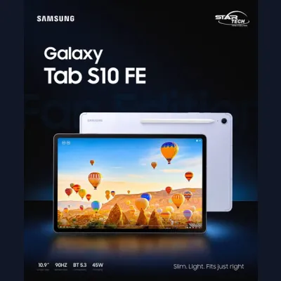 Vibrant 90Hz Display, Efficient 4nm Processing & All-Day Battery — Samsung Galaxy Tab S10 FE Tablet