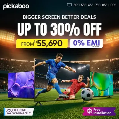 Enjoy bigger entertainment on a bigger screen - Haier, Samsung, TCL, Xiaomi, and more top brands at exciting prices.