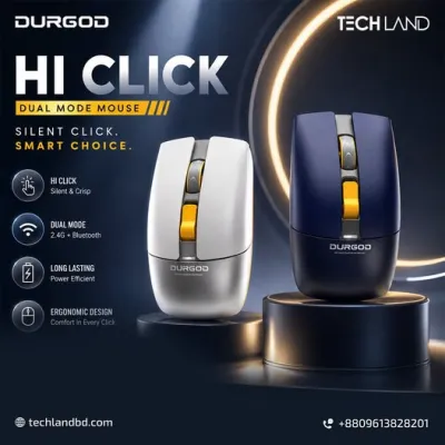 DURGOD Hi Click Dual Mode Mouse