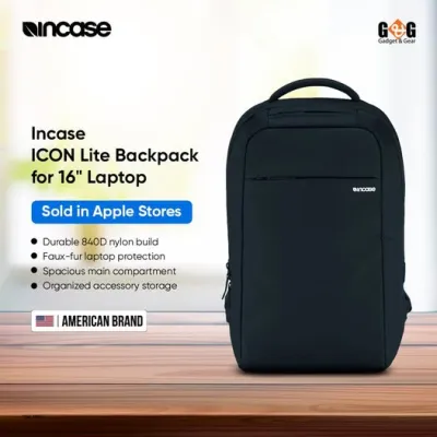 Incase ICON Lite Backpack for 16" Laptop.