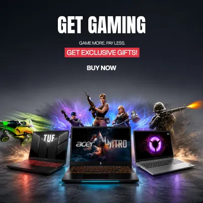 Gear up with incredible deals on selected Lenovo, HP, ASUS, and Acer gaming laptops.