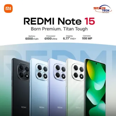 120Hz AMOLED Display, 108MP Camera & Massive 6000mAh Battery — Redmi Note 15