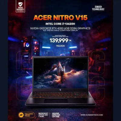 Level up your gaming and creative workflow with the Acer Nitro V15!