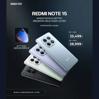 এন্ট্রি বাজেট কিং Redmi Note 15 4G এখন মাত্র 25,499/- টাকায়।