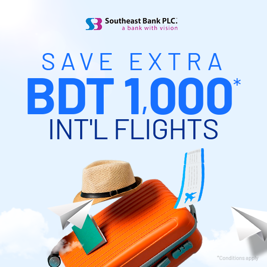 Exclusive deal on Int'l flight with Southeast Bank credit cards
