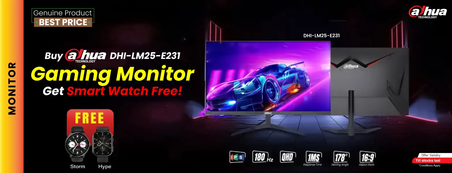 Buy Dahua monitor get smart watch free offer - rayans