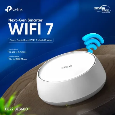 BE3600 Wi-Fi 7 Speeds, AI-Driven Mesh & Seamless Whole-Home Coverage — TP-Link Deco BE22 Mesh Router