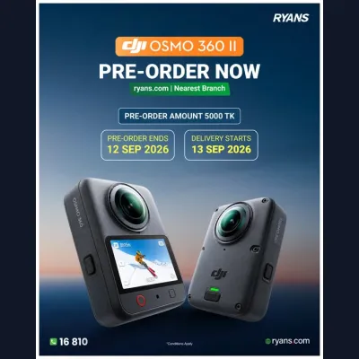 Pre-order DJI Osmo 360 II – Reserve yours now for Tk 5,000.