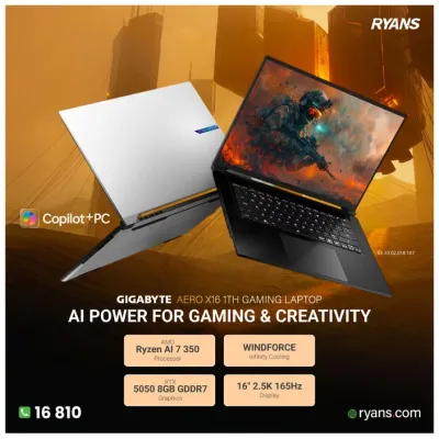 GIGABYTE AERO X16 1TH – Slim gaming laptop built for powerful gaming and creative work.