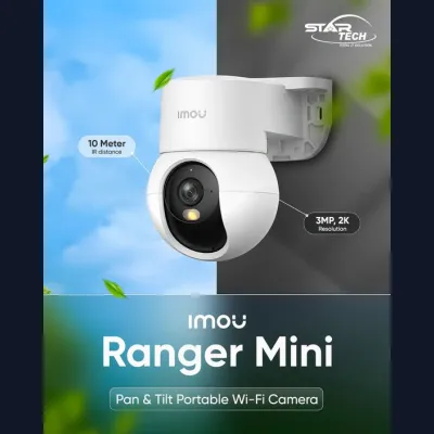 Imou Ranger Mini 3MP 2K Pan & Tilt Portable Wi-Fi Camera