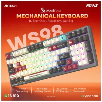 A4tech Bloody Gaming Gear – Keyboards and Mouse built for responsive, focused gameplay.
