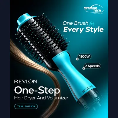 Revlon One-Step Hair Dryer And Volumizer Teal Edition