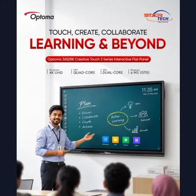 Optoma 3652RK 65" 4K Interactive Flat Panel Display