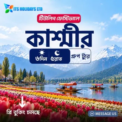 টিউলিপ ফেস্টিভালে ঘুরে আসুন কাশ্মীর!
