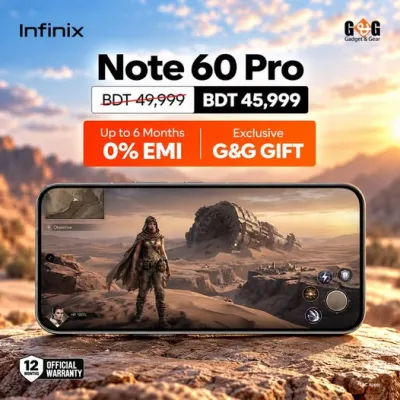 Save Tk. 4,000 on the Infinix NOTE 60 Pro!