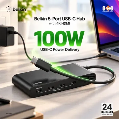Power your workday with up to 100W charging in one compact, convenient setup.
