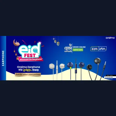 Eid Fest Discount on Oraimo Earphone