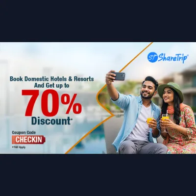 Up to 70% Discount on Booking Hotels & Resorts