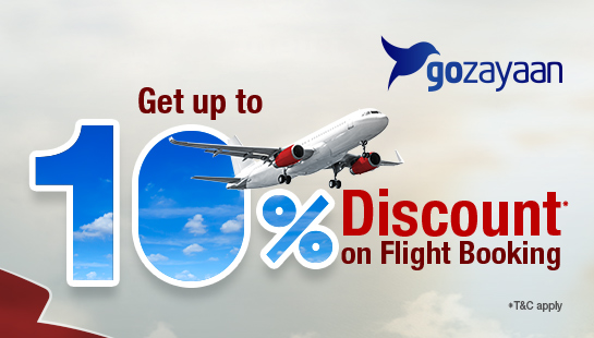 ১০%পর্যন্ত ডিসকাউন্ট GoZayaan-এ