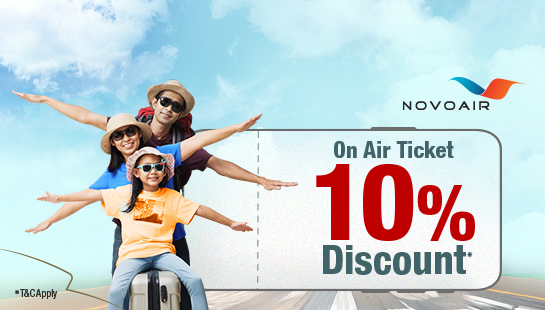 NOVOAIR-এ ১০% ডিসকাউন্ট - nagad