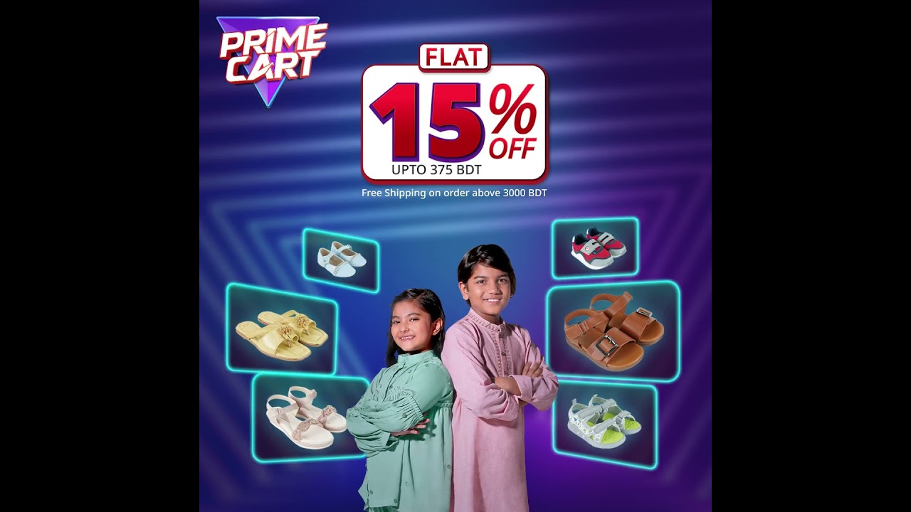 FLAT 15% OFF UPTO 375 BDT Free Shipping on order above 3000 BDT