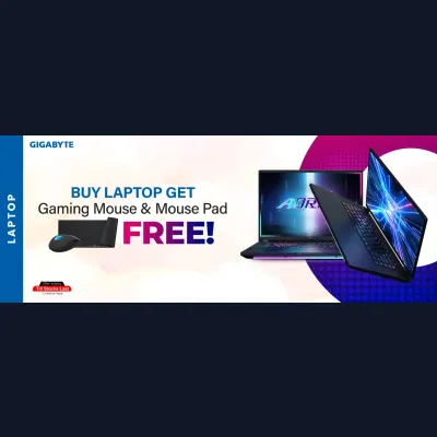 Buy Gigabyte Laptop, Get Free Mouse & Pad!