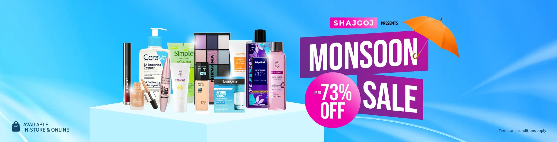 SHAJGOJ PRESENTS MONSOON 73% OFF SALE