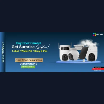 Exclusive Offer! Get Buy Selected Ezviz Products, Get Surprise Gifts! at Ryans Computers