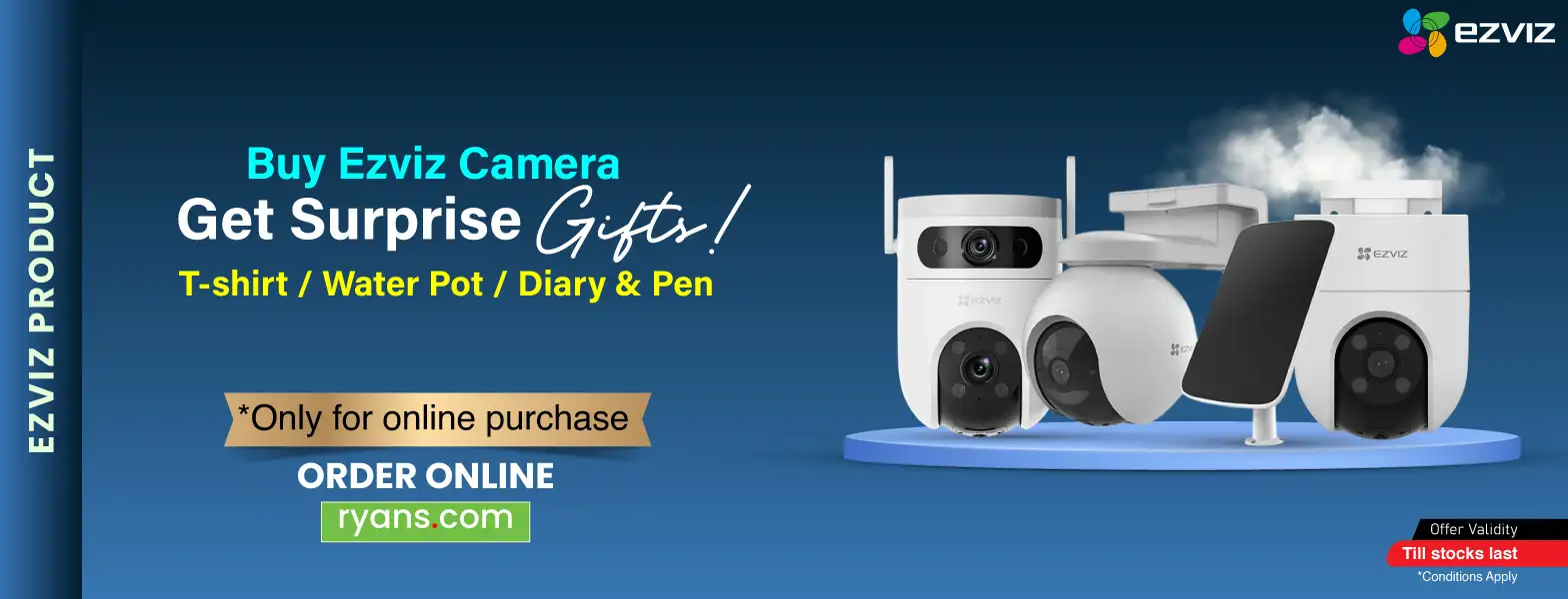 Exclusive Offer! Get Buy Selected Ezviz Products, Get Surprise Gifts! at Ryans Computers