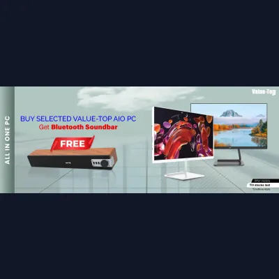 Exclusive Offer! Get Buy Selected Value Top AIO PC Get Bluetooth Soundbar Free at Ryans Computers