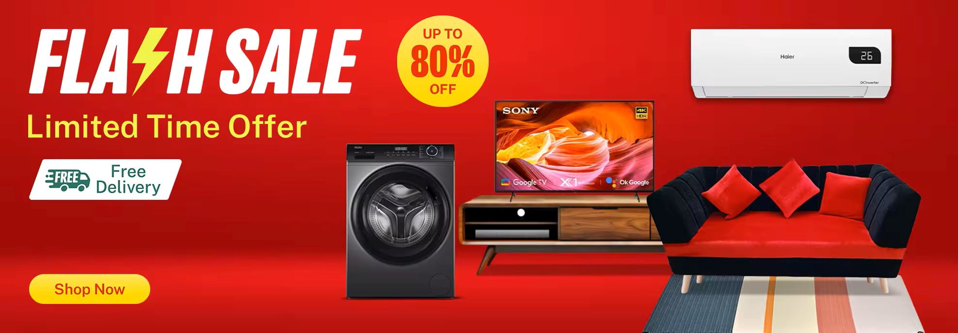 FLASH SALE 80% OFF  Limited Time Offer