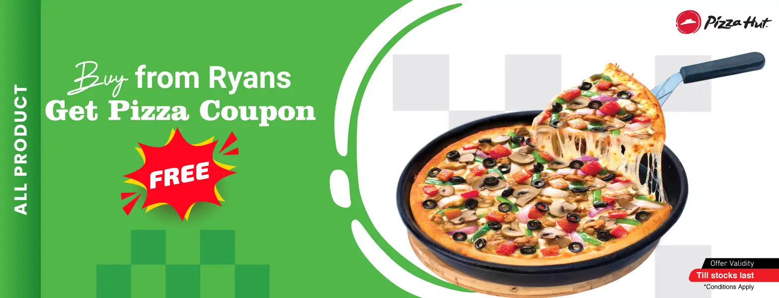 SHOP BDT 500 OR MORE GET FREE PIZZA HUT COUPON