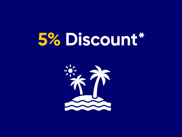 On Selected Saint Martin Cruises for card payment.