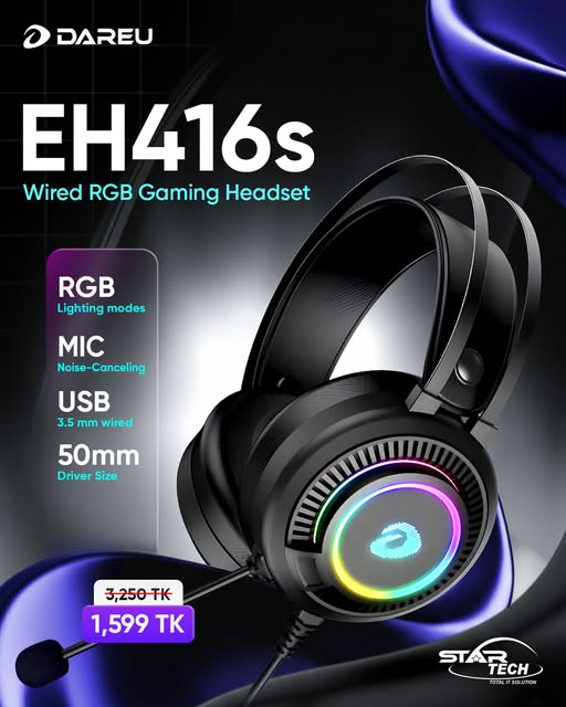 DAREU EH416s Immersive RGB Gaming Audio